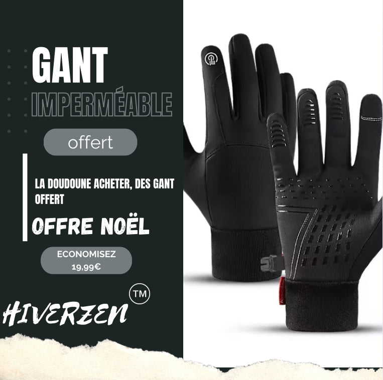 Doudoune Chauffante Hiver (Gant Offert)