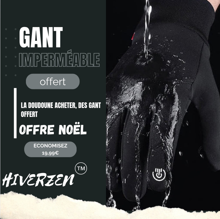 Doudoune Chauffante Hiver (Gant Offert)